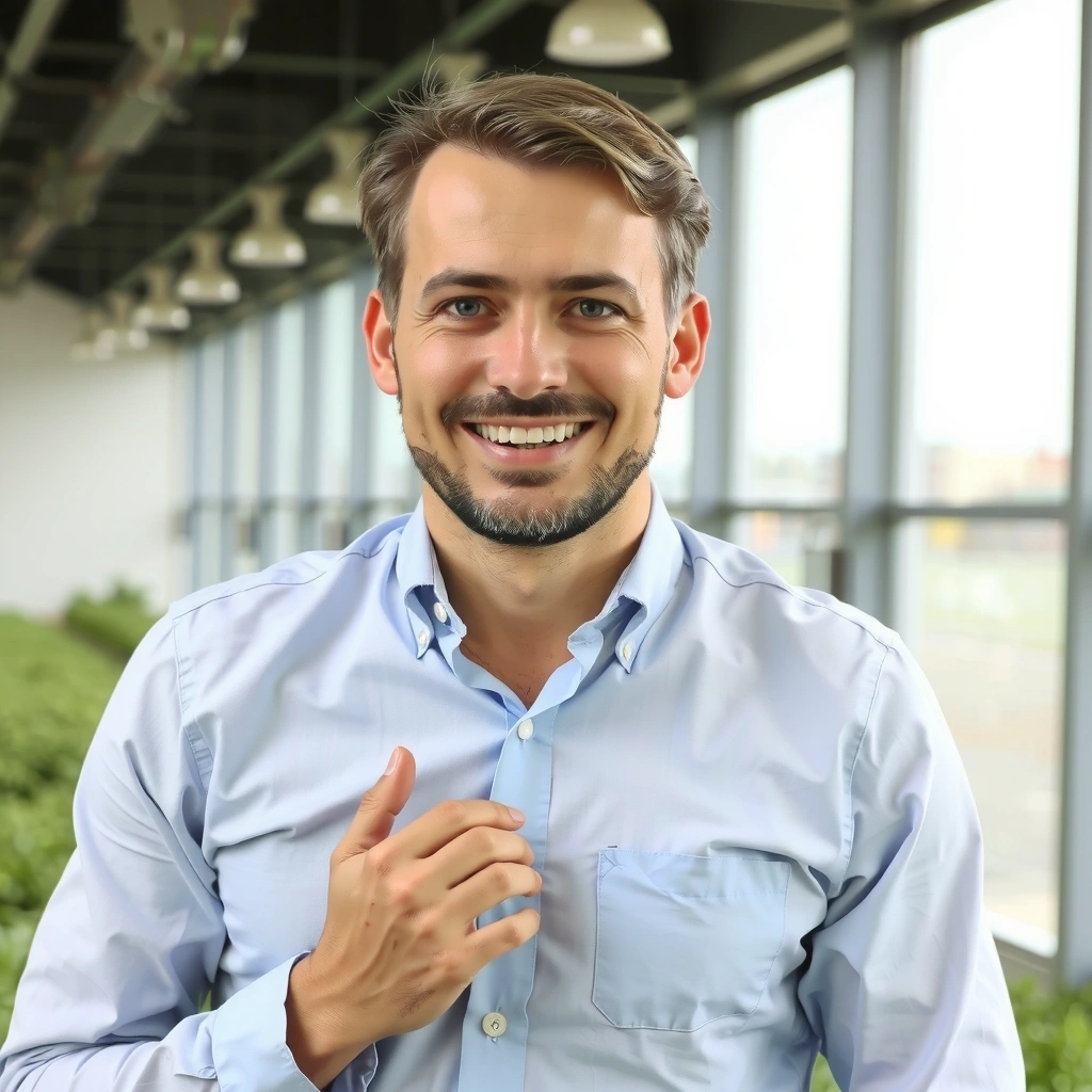 Portrait of Marcus Thorne, Head of Sustainable Sourcing at Nuvienia.