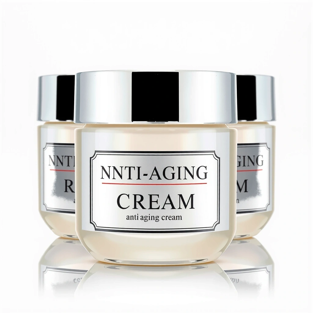Product shot of a new anti-aging cream jar